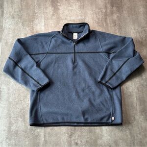 Y2K Old Navy Fleece Quarter Zip Sweater Mens Large Blue